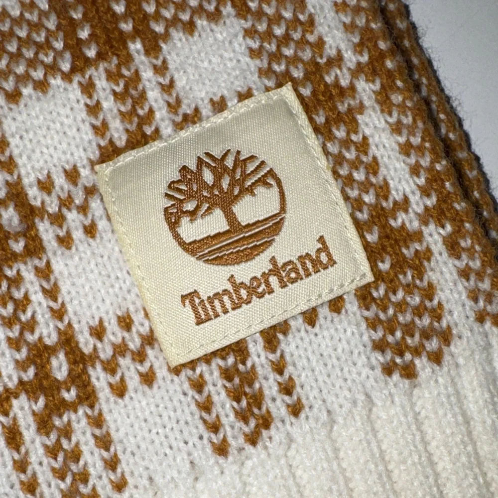 Timberland Y2K Brown‎ and Cream Checkered Scarf